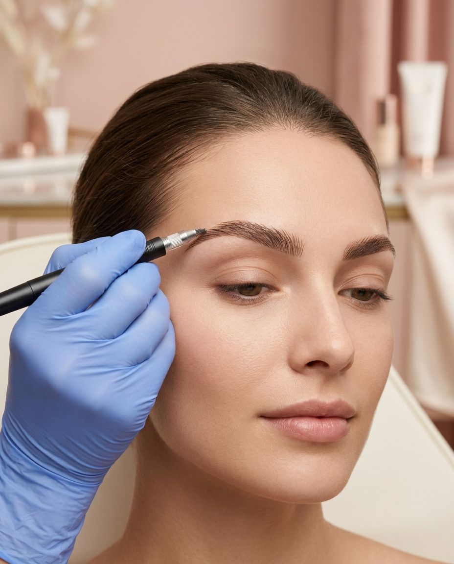 Micropigmentación de cejas con dermógrafo